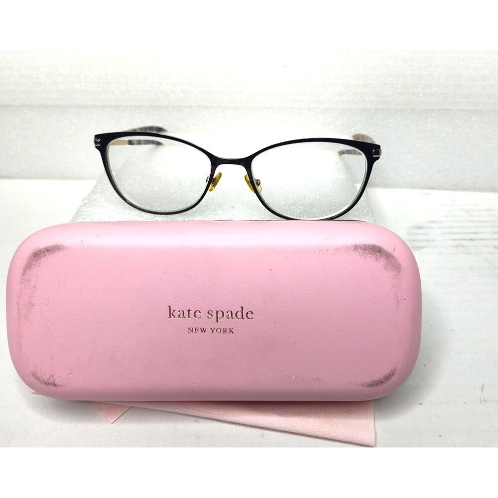 Kate Spade Eyeglasses Jabria 807 Tortise Shell  &Gold Cat Eye Frame 55-17- 140